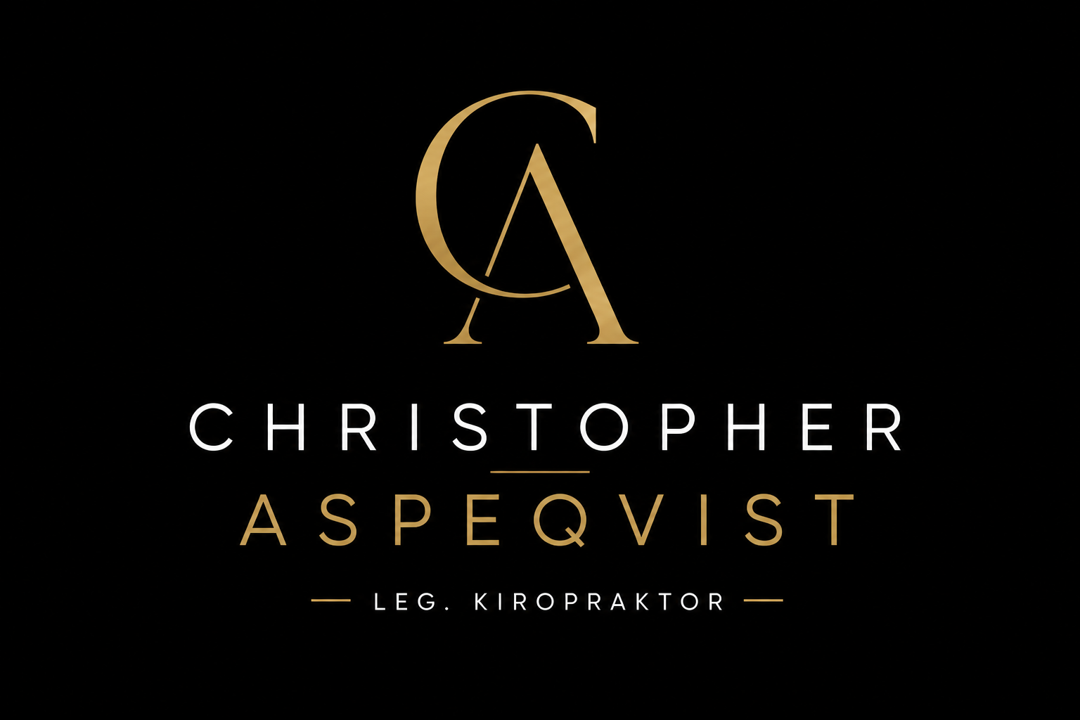 Christopher Aspeqvist – legitimerad kiropraktor i Huddinge, logotyp